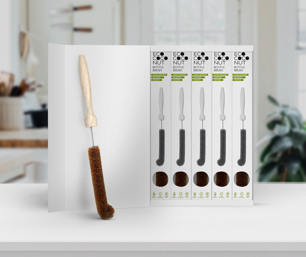 Multipurpose Bottle Brush - 10 Units with Shelf Display